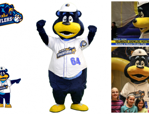 Kalamazoo Growlers – Barly the Bear Mascot Costume – Promo Bears-