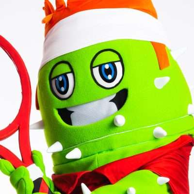 Fantasy-mascot-eyes Mascots are made with realistic 3D eyes that make it look lively and real