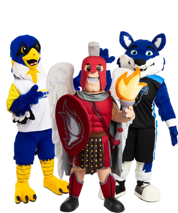 Custom School Mascot Costumes in different styles